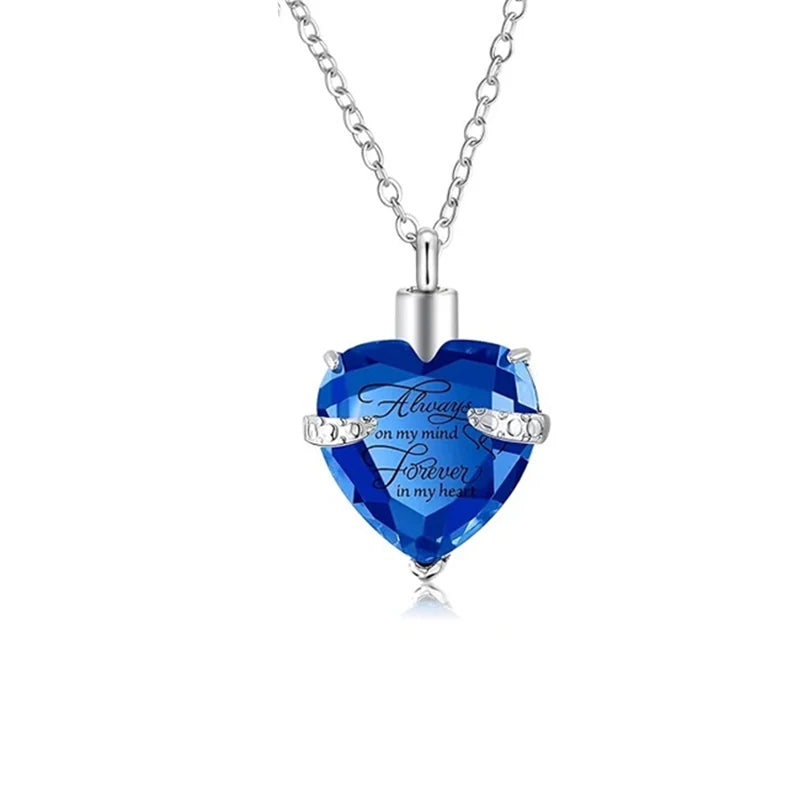 3-Style Stainless Steel Cremation Urn Necklace
