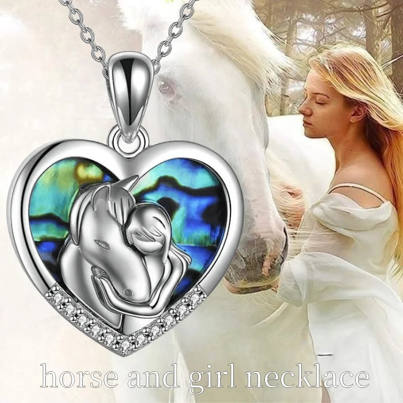 Heart Horse Necklace