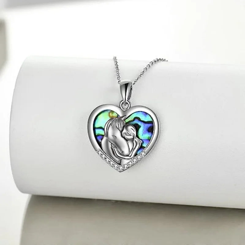Heart Horse Necklace