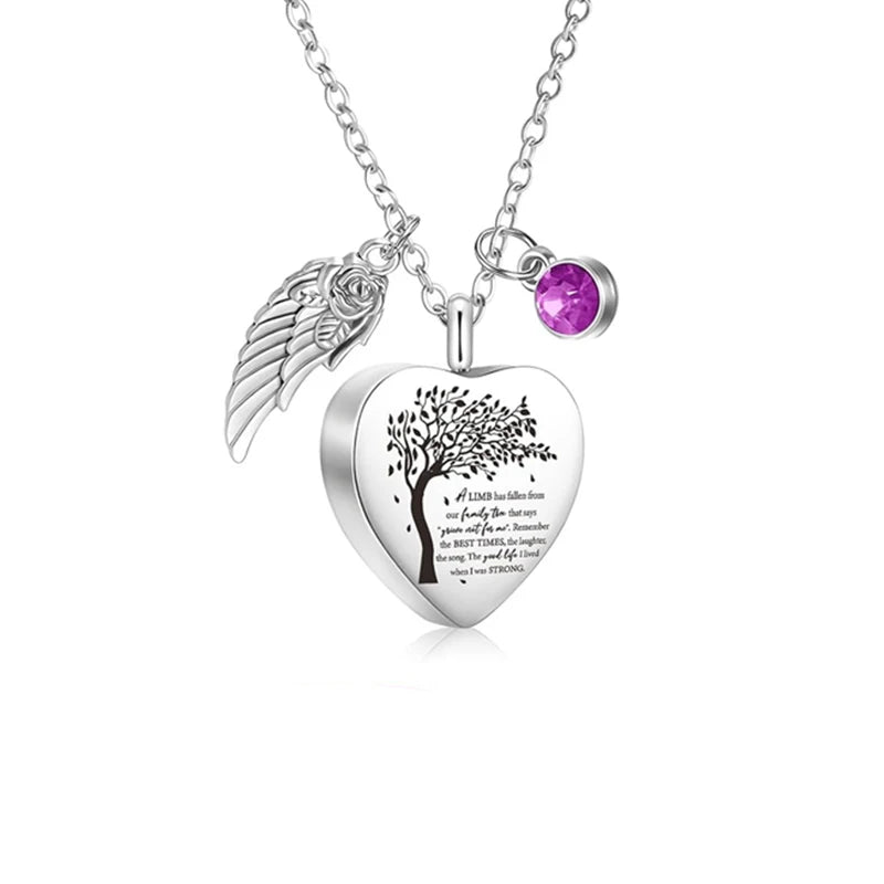 3-Style Stainless Steel Cremation Urn Necklace