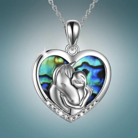 Heart Horse Necklace